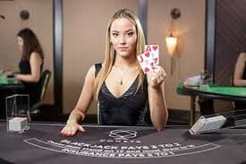 Live dealer studio with professional crew