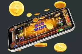 Mobile interface showing Joker Gaming session with balance display and stake selection